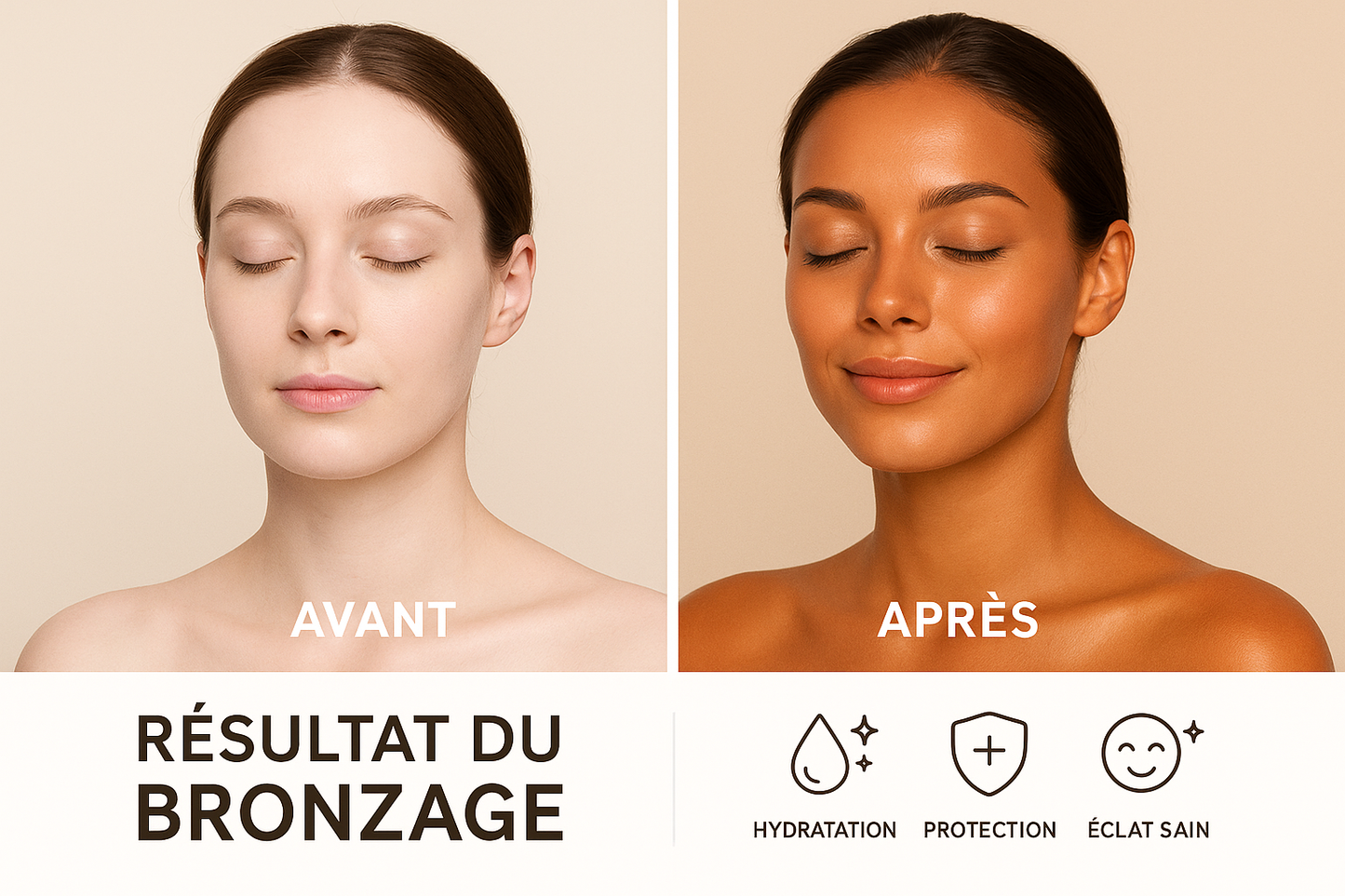 Comparaison avant/après